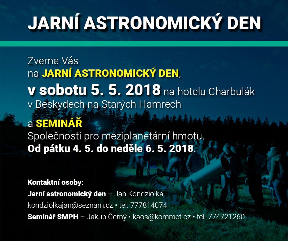 Jarní astronomický den a odborný seminář